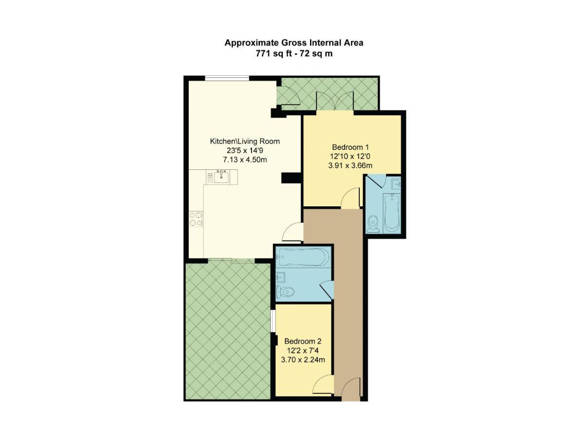 Central London, Jaccuzzi,Newbuild, 2 Bedrooms Two Baths Bagian luar foto